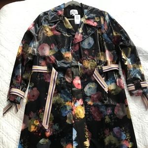 Viviana Gabeiras transparent vinyl trench coat